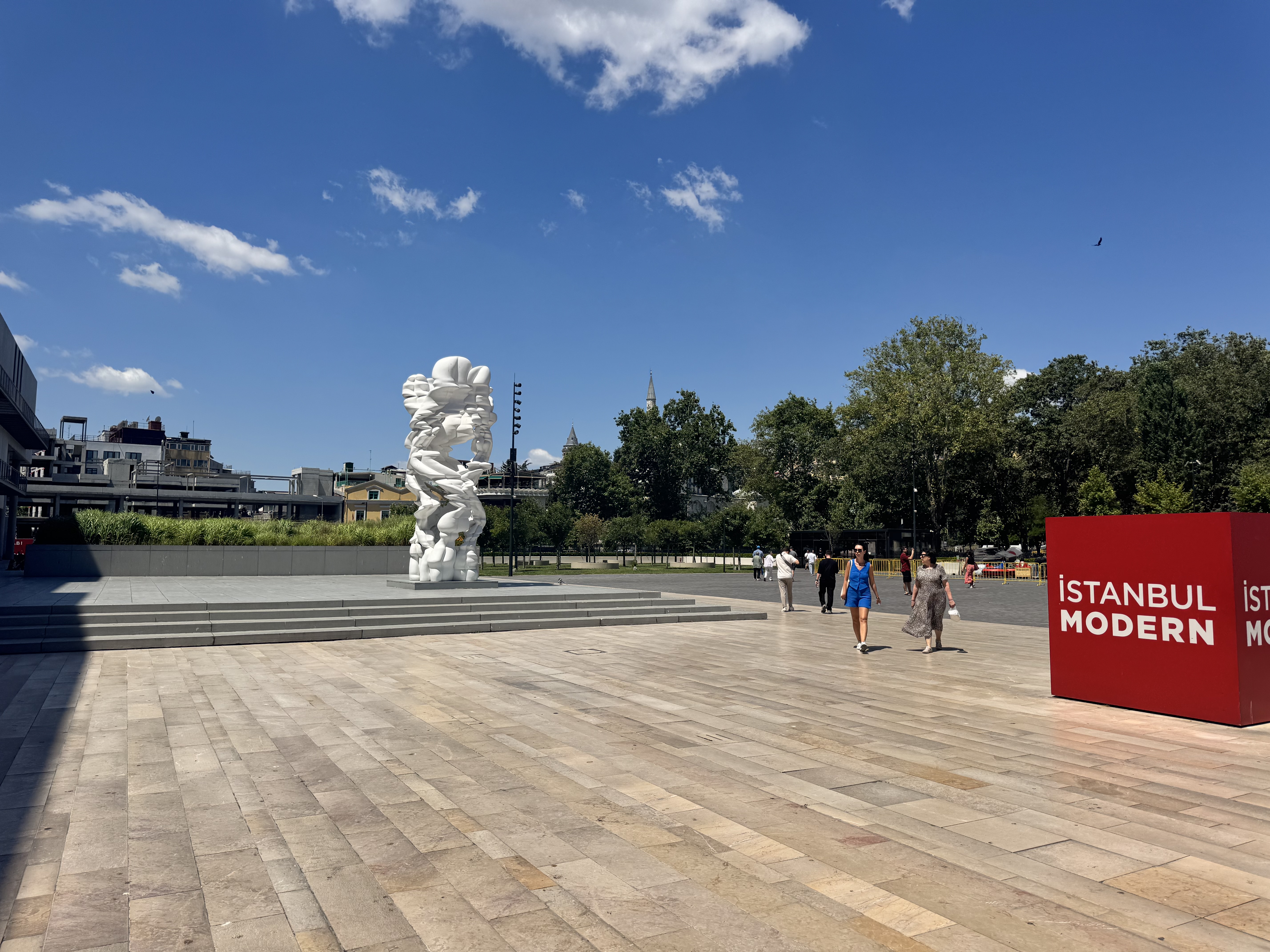 The runner sculpture at Istanbul Modern